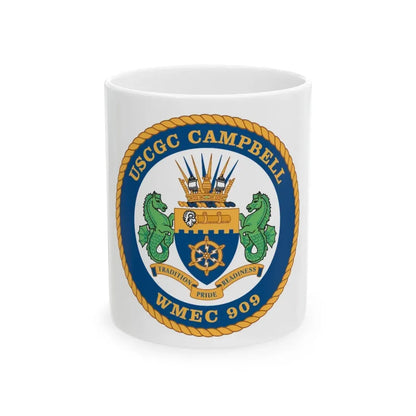 USCGC Campbell WMEC 909 (U.S. Coast Guard) White Coffee Mug 11oz - Go Mug Yourself