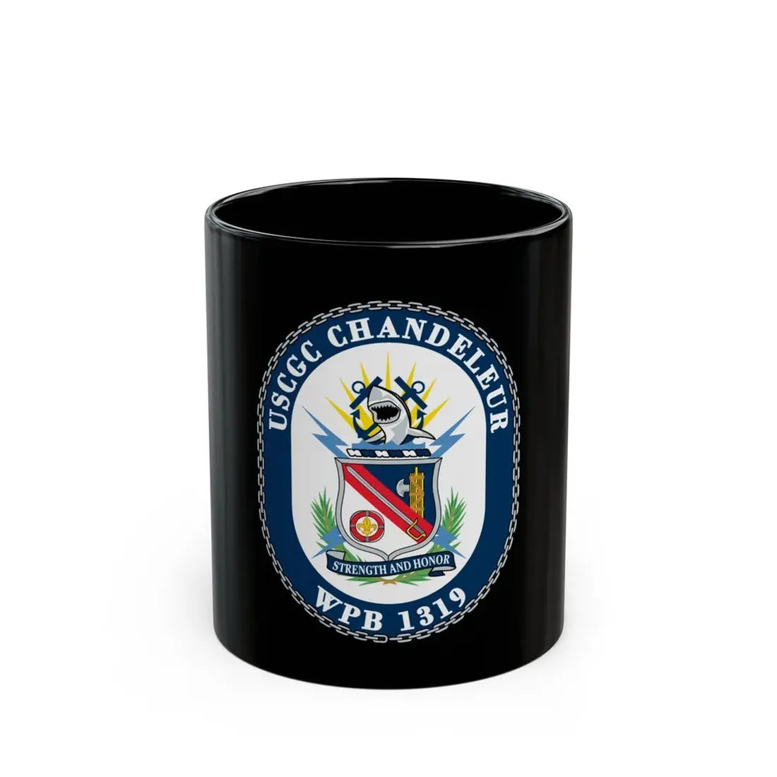 USCGC Chandeleur WPB 1319 (U.S. Coast Guard) Black Coffee Mug 11oz - Go Mug Yourself