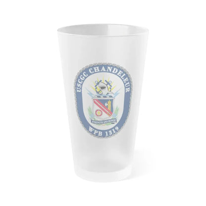 USCGC Chandeleur WPB 1319 (U.S. Coast Guard) Frosted Pint Glass 16oz Default Title - Go Mug Yourself