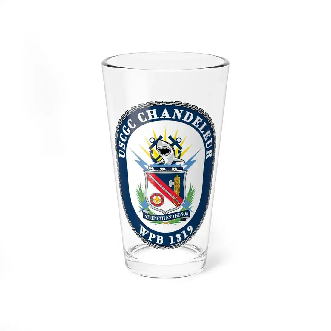 USCGC Chandeleur WPB 1319 (U.S. Coast Guard) Pint Glass 16oz 16oz - Go Mug Yourself