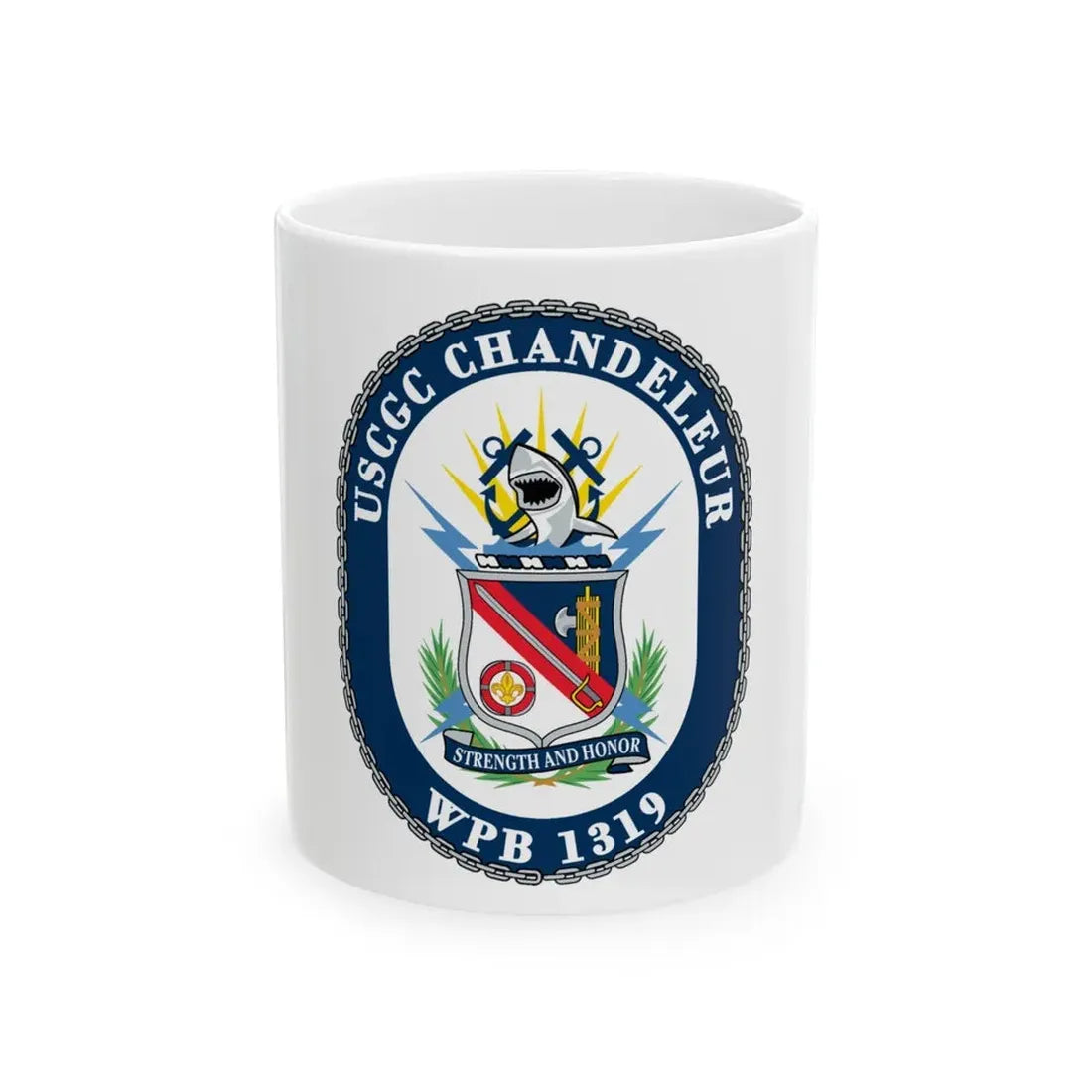 USCGC Chandeleur WPB 1319 (U.S. Coast Guard) White Coffee Mug 11oz - Go Mug Yourself