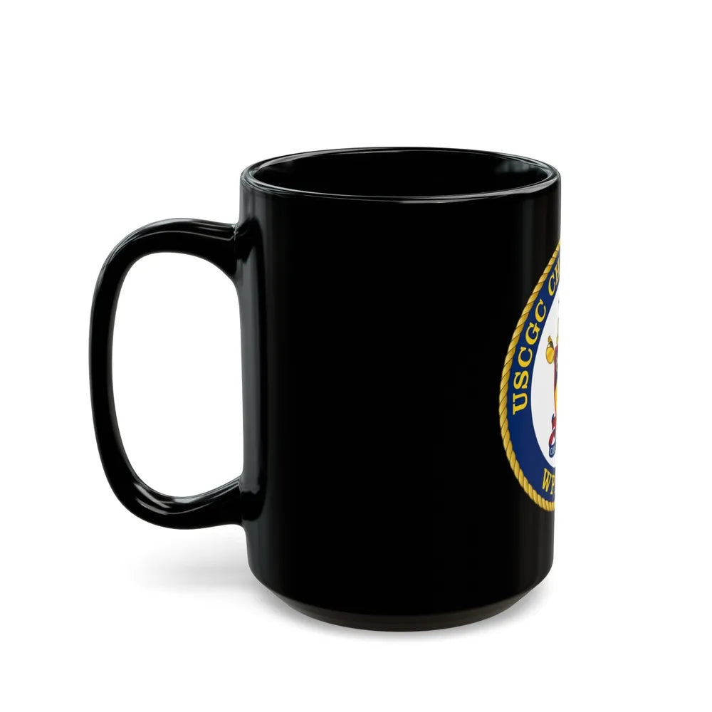 USCGC Chincoteague WPB 1320 (U.S. Coast Guard) Black Coffee Mug-Go Mug Yourself