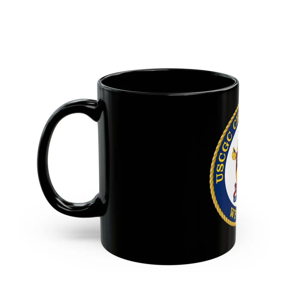 USCGC Chincoteague WPB 1320 (U.S. Coast Guard) Black Coffee Mug-Go Mug Yourself