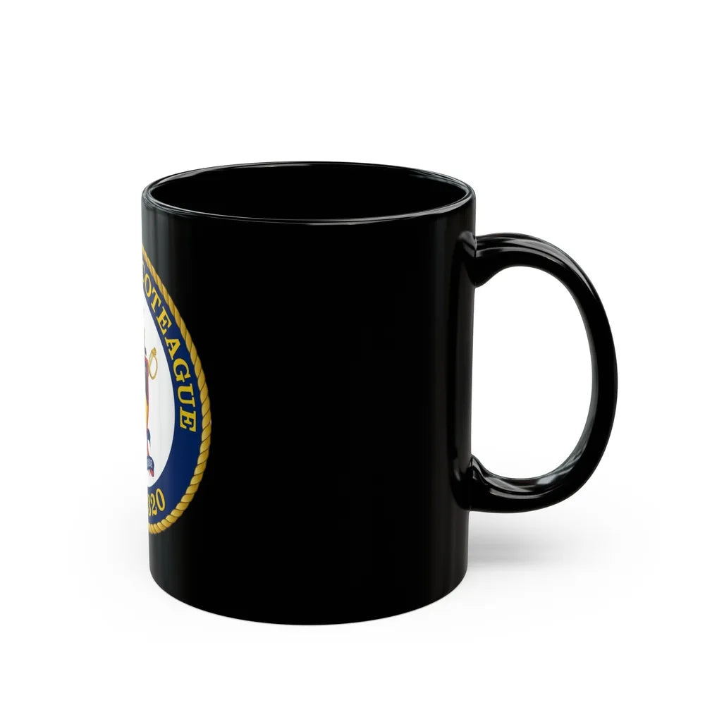 USCGC Chincoteague WPB 1320 (U.S. Coast Guard) Black Coffee Mug-Go Mug Yourself