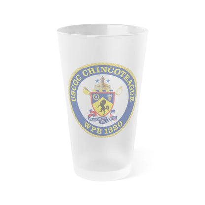 USCGC Chincoteague WPB 1320 (U.S. Coast Guard) Frosted Pint Glass 16oz-Go Mug Yourself