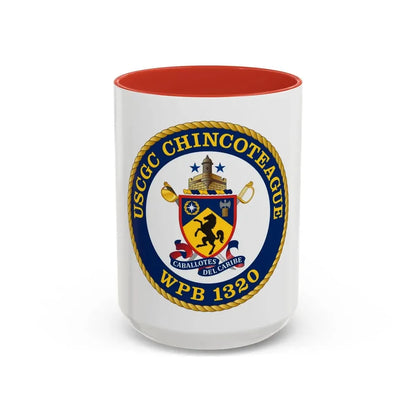 USCGC Chincoteague WPB 1320 (U.S. Coast Guard) Accent Coffee Mug 15oz Red - Go Mug Yourself