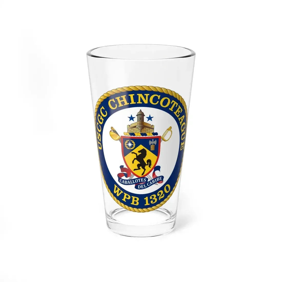 USCGC Chincoteague WPB 1320 (U.S. Coast Guard) Pint Glass 16oz 16oz - Go Mug Yourself