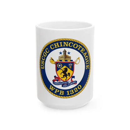 USCGC Chincoteague WPB 1320 (U.S. Coast Guard) White Coffee Mug 15oz - Go Mug Yourself