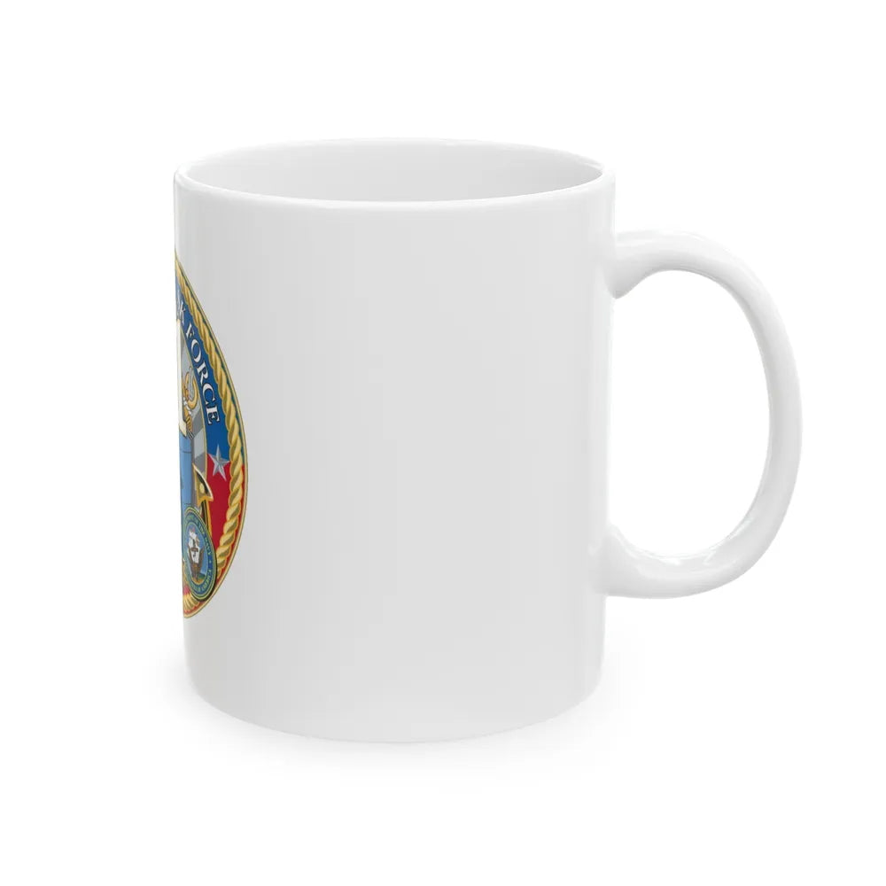 USCGC Command Task Force (U.S. Coast Guard) White Coffee Mug-Go Mug Yourself