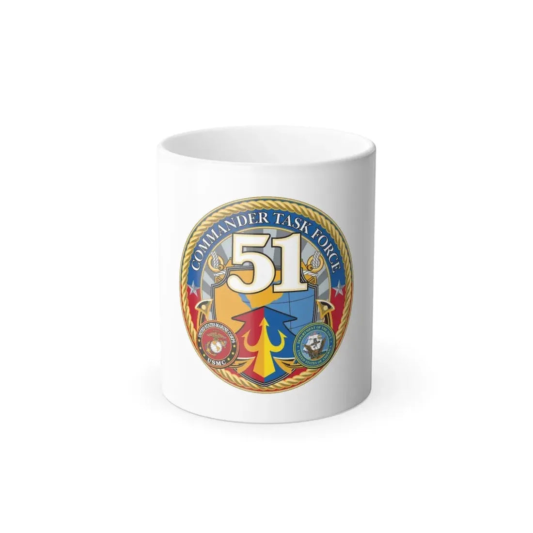 USCGC Command Task Force (U.S. Coast Guard) Color Changing Coffee Mug 11oz - Go Mug Yourself