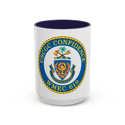 USCGC Confidence WMEC 619 (U.S. Coast Guard) Accent Coffee Mug 15oz Navy - Go Mug Yourself