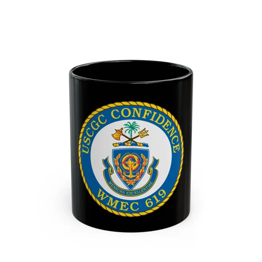 USCGC Confidence WMEC 619 (U.S. Coast Guard) Black Coffee Mug 11oz - Go Mug Yourself