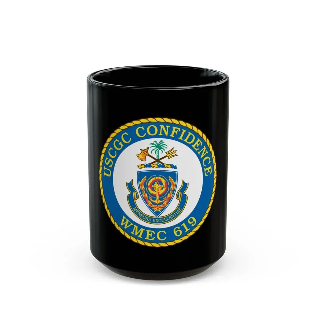 USCGC Confidence WMEC 619 (U.S. Coast Guard) Black Coffee Mug 15oz - Go Mug Yourself