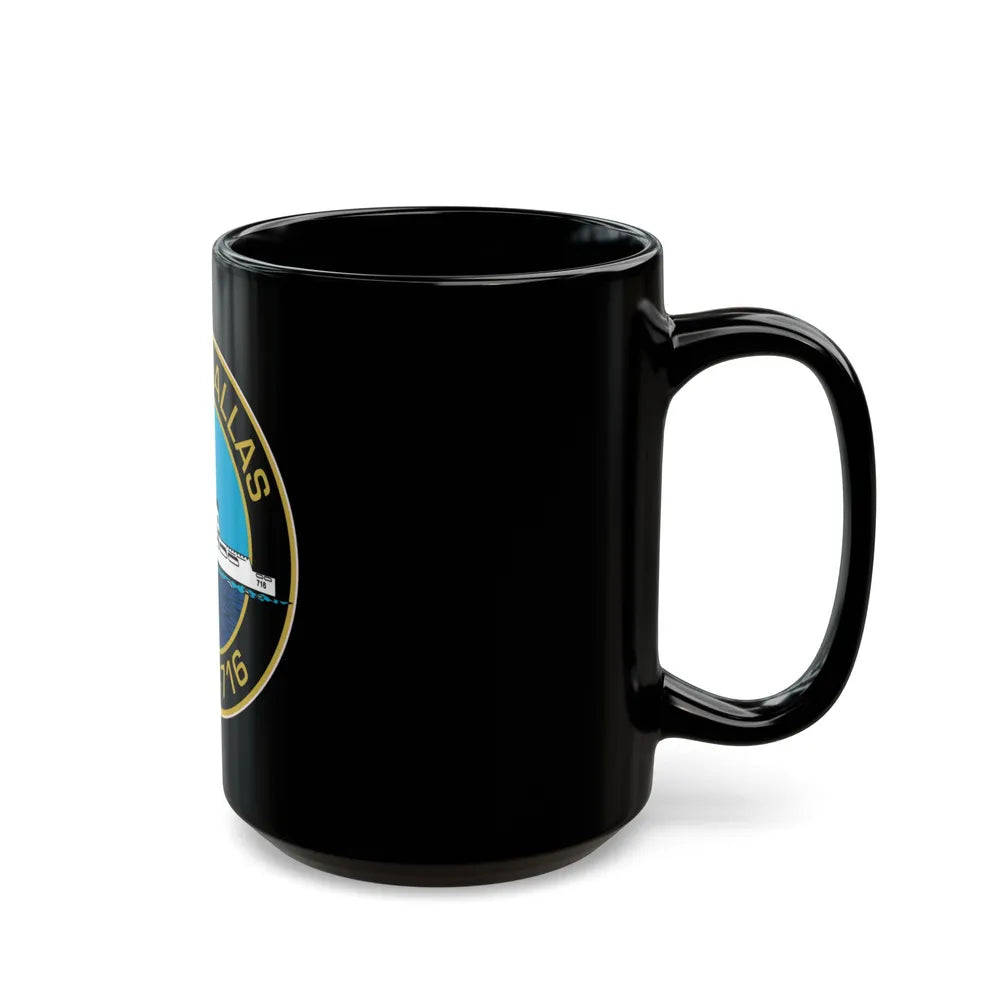 USCGC Dallas WHEC 716 2 (U.S. Coast Guard) Black Coffee Mug-Go Mug Yourself