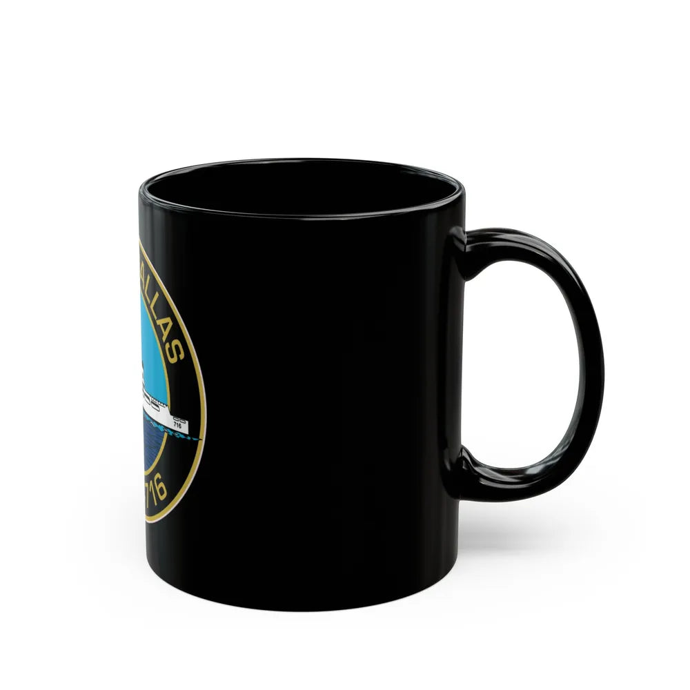 USCGC Dallas WHEC 716 2 (U.S. Coast Guard) Black Coffee Mug-Go Mug Yourself