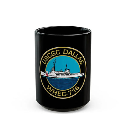 USCGC Dallas WHEC 716 2 (U.S. Coast Guard) Black Coffee Mug 15oz - Go Mug Yourself