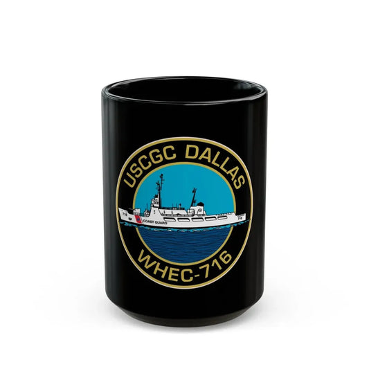 USCGC Dallas WHEC 716 2 (U.S. Coast Guard) Black Coffee Mug 15oz - Go Mug Yourself