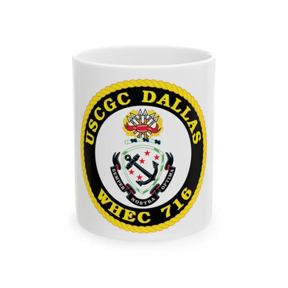 USCGC Dallas WHEC 716 (U.S. Coast Guard) White Coffee Mug-11oz-Go Mug Yourself