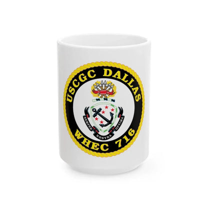 USCGC Dallas WHEC 716 (U.S. Coast Guard) White Coffee Mug 15oz - Go Mug Yourself
