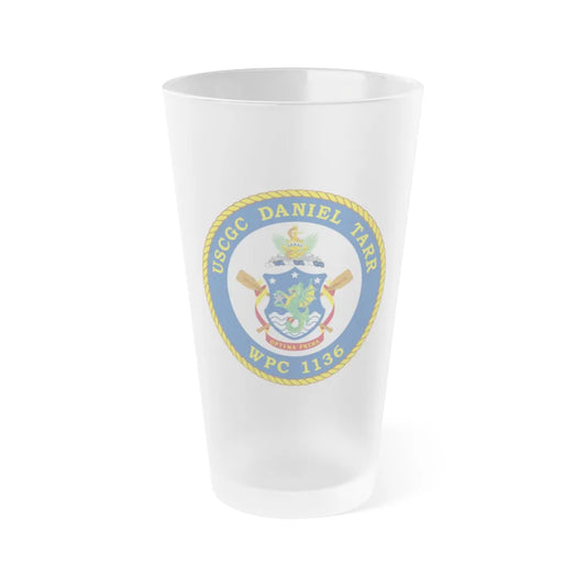 USCGC Daniel Tarr WPC 1136 (U.S. Coast Guard) Frosted Pint Glass 16oz-Go Mug Yourself