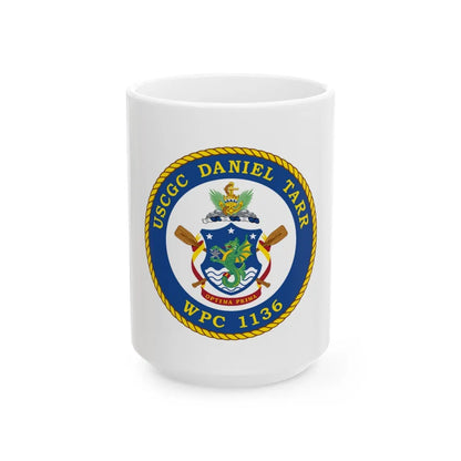 USCGC Daniel Tarr WPC 1136 (U.S. Coast Guard) White Coffee Mug-15oz-Go Mug Yourself