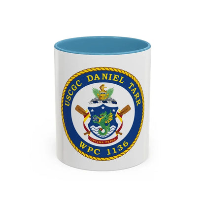 USCGC Daniel Tarr WPC 1136 (U.S. Coast Guard) Accent Coffee Mug 11oz Light Blue - Go Mug Yourself
