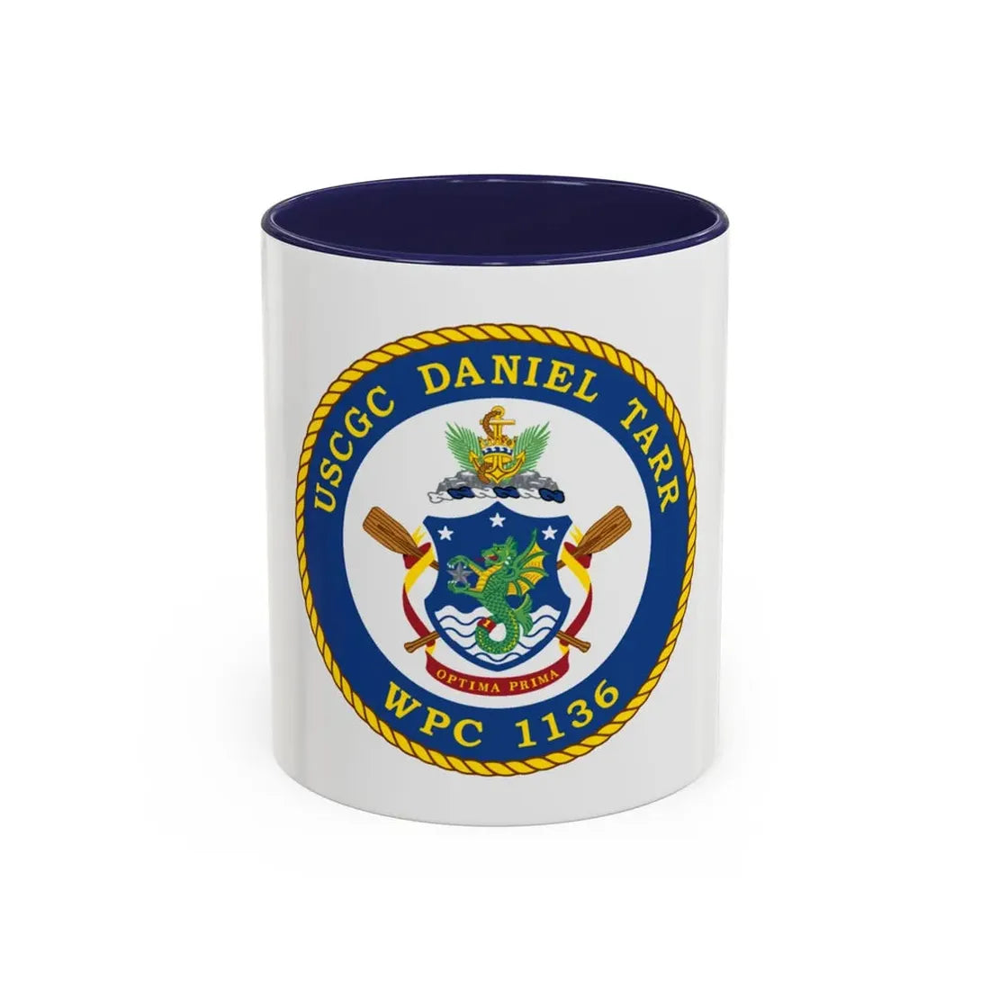 USCGC Daniel Tarr WPC 1136 (U.S. Coast Guard) Accent Coffee Mug 11oz Navy - Go Mug Yourself