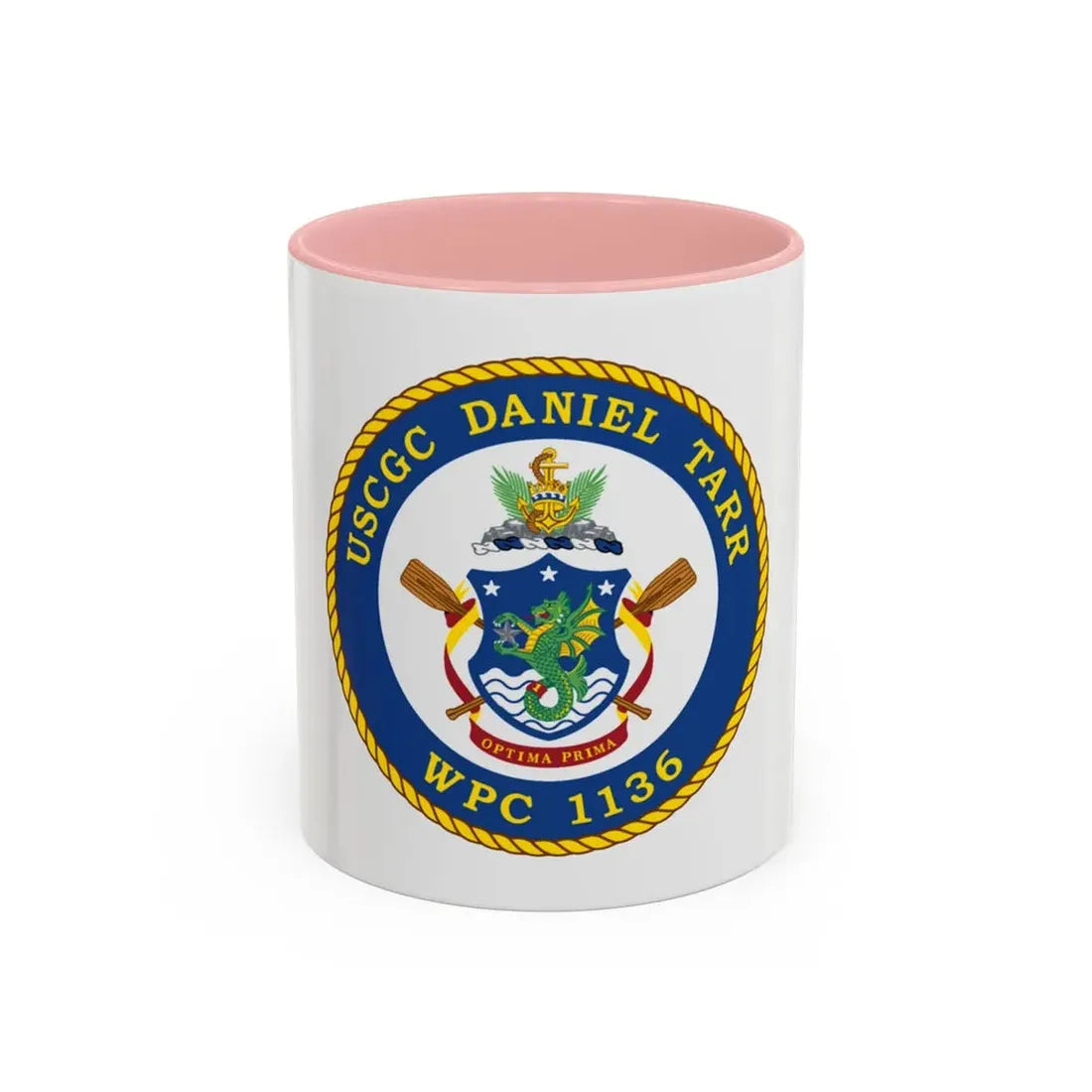 USCGC Daniel Tarr WPC 1136 (U.S. Coast Guard) Accent Coffee Mug 11oz Pink - Go Mug Yourself