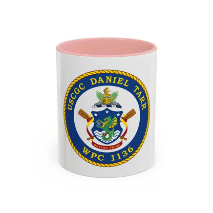 USCGC Daniel Tarr WPC 1136 (U.S. Coast Guard) Accent Coffee Mug 11oz Pink - Go Mug Yourself