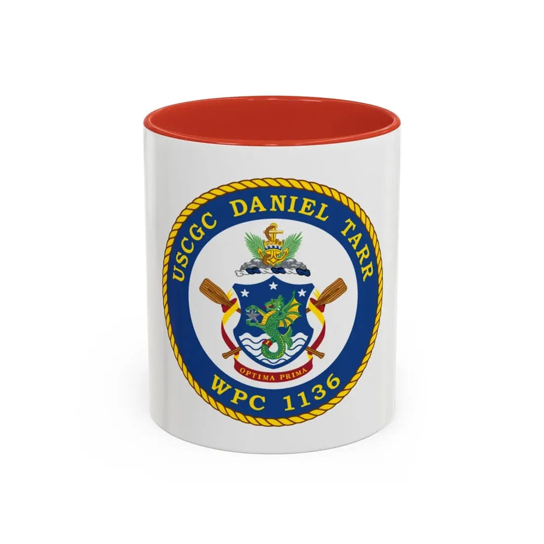 USCGC Daniel Tarr WPC 1136 (U.S. Coast Guard) Accent Coffee Mug 11oz Red - Go Mug Yourself