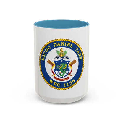 USCGC Daniel Tarr WPC 1136 (U.S. Coast Guard) Accent Coffee Mug 15oz Light Blue - Go Mug Yourself