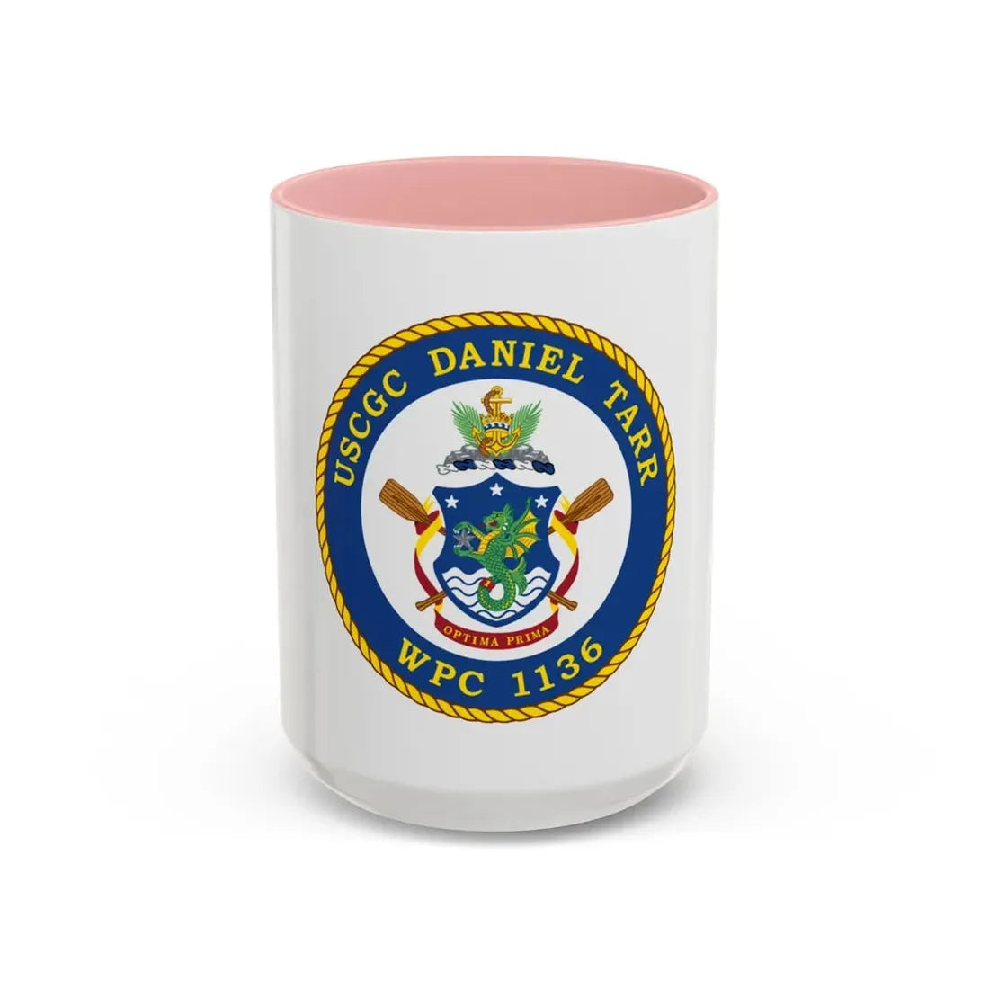 USCGC Daniel Tarr WPC 1136 (U.S. Coast Guard) Accent Coffee Mug 15oz Pink - Go Mug Yourself