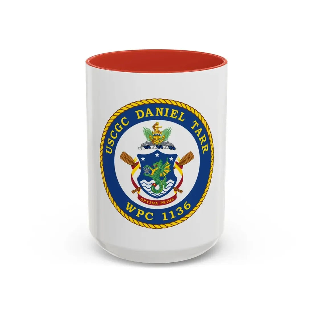 USCGC Daniel Tarr WPC 1136 (U.S. Coast Guard) Accent Coffee Mug 15oz Red - Go Mug Yourself