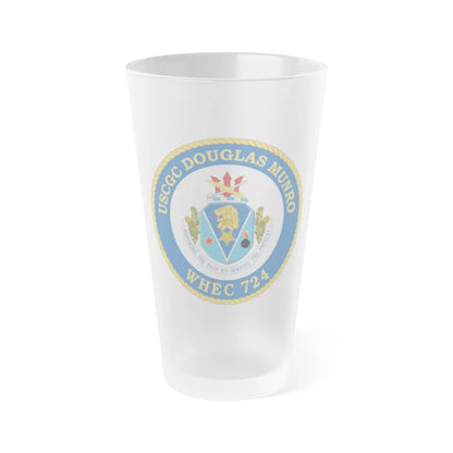 USCGC Douglas Munro (U.S. Coast Guard) Frosted Pint Glass 16oz-Go Mug Yourself