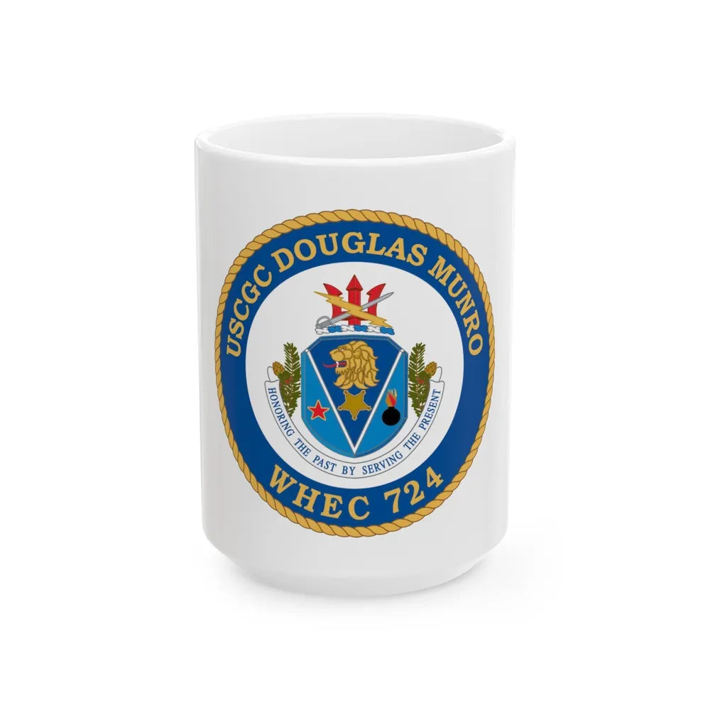 USCGC Douglas Munro (U.S. Coast Guard) White Coffee Mug-15oz-Go Mug Yourself