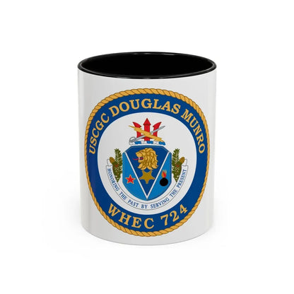 USCGC Douglas Munro (U.S. Coast Guard) Accent Coffee Mug 11oz Black - Go Mug Yourself