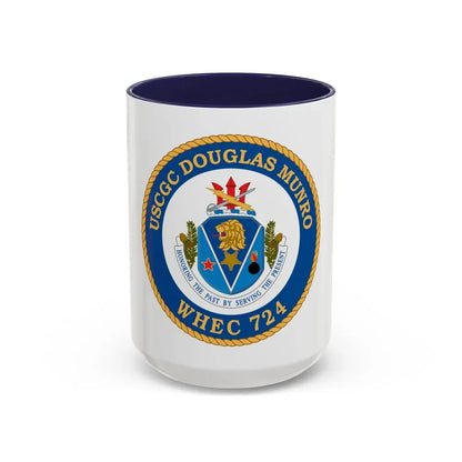 USCGC Douglas Munro (U.S. Coast Guard) Accent Coffee Mug 15oz Navy - Go Mug Yourself
