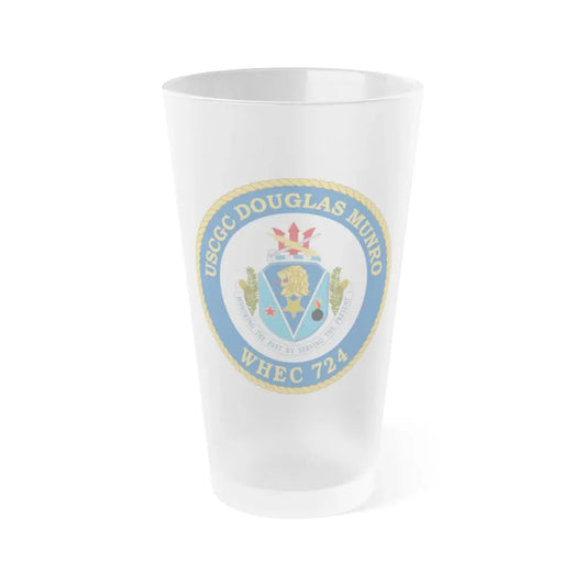 USCGC Douglas Munro (U.S. Coast Guard) Frosted Pint Glass 16oz Default Title - Go Mug Yourself