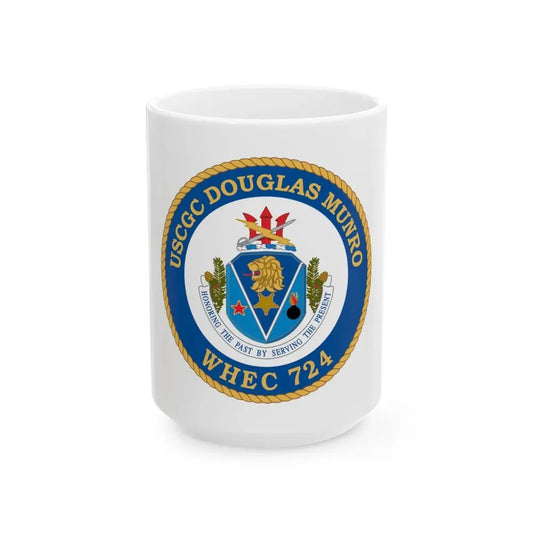 USCGC Douglas Munro (U.S. Coast Guard) White Coffee Mug 15oz - Go Mug Yourself