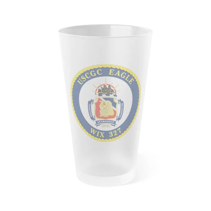 USCGC Eagle WIX 327 (U.S. Coast Guard) Frosted Pint Glass 16oz-Go Mug Yourself