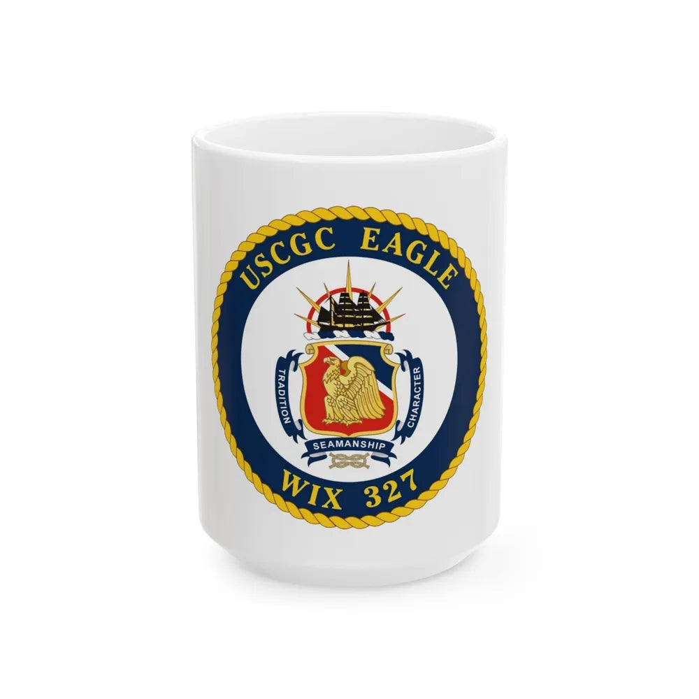 USCGC Eagle WIX 327 (U.S. Coast Guard) White Coffee Mug-15oz-Go Mug Yourself