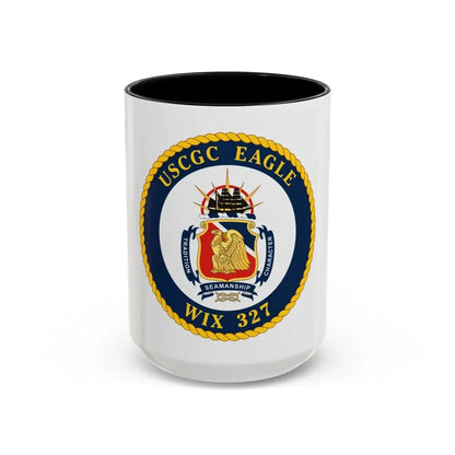 USCGC Eagle WIX 327 (U.S. Coast Guard) Accent Coffee Mug 15oz Black - Go Mug Yourself