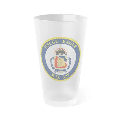 USCGC Eagle WIX 327 (U.S. Coast Guard) Frosted Pint Glass 16oz Default Title - Go Mug Yourself