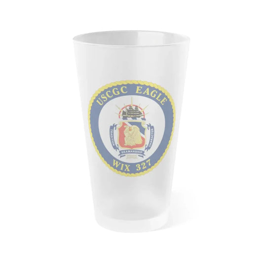 USCGC Eagle WIX 327 (U.S. Coast Guard) Frosted Pint Glass 16oz Default Title - Go Mug Yourself