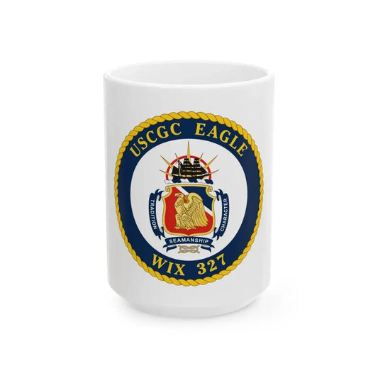 USCGC Eagle WIX 327 (U.S. Coast Guard) White Coffee Mug 15oz - Go Mug Yourself