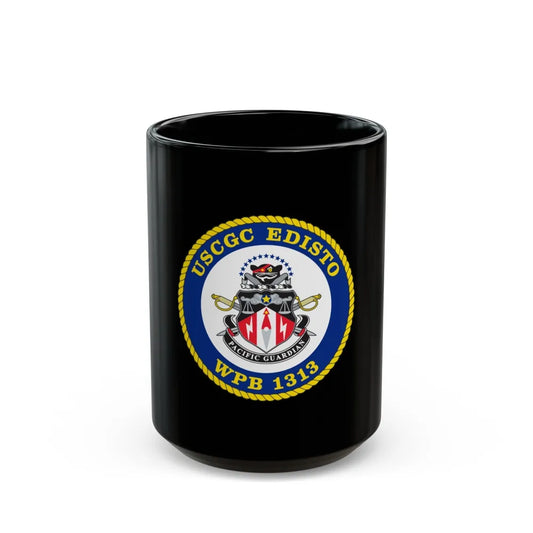 USCGC Edisto WPB 1313 (U.S. Coast Guard) Black Coffee Mug-15oz-Go Mug Yourself