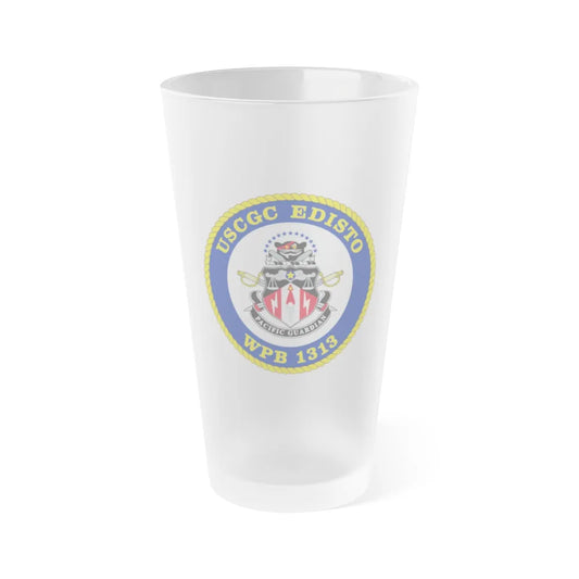 USCGC Edisto WPB 1313 (U.S. Coast Guard) Frosted Pint Glass 16oz-Go Mug Yourself