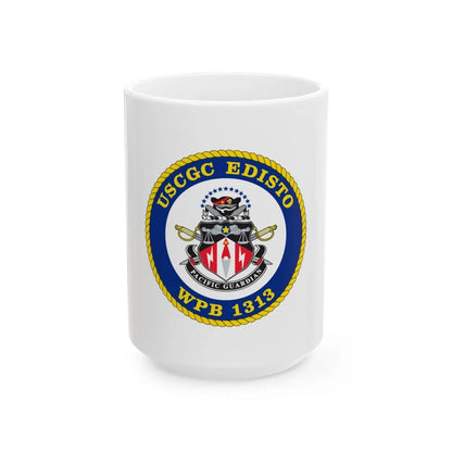 USCGC Edisto WPB 1313 (U.S. Coast Guard) White Coffee Mug-15oz-Go Mug Yourself