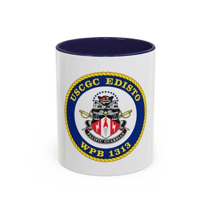 USCGC Edisto WPB 1313 (U.S. Coast Guard) Accent Coffee Mug 11oz Navy - Go Mug Yourself