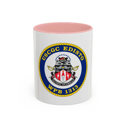 USCGC Edisto WPB 1313 (U.S. Coast Guard) Accent Coffee Mug 11oz Pink - Go Mug Yourself